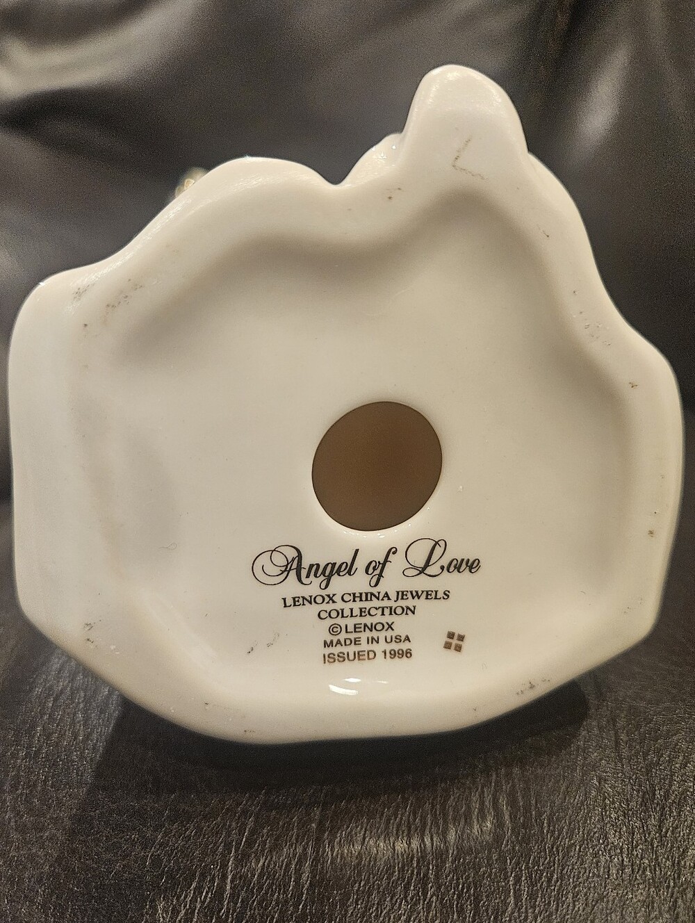Lenox Jewel Collection White Porcelain "Angel of Love" Figurine - Picture 6 of 7